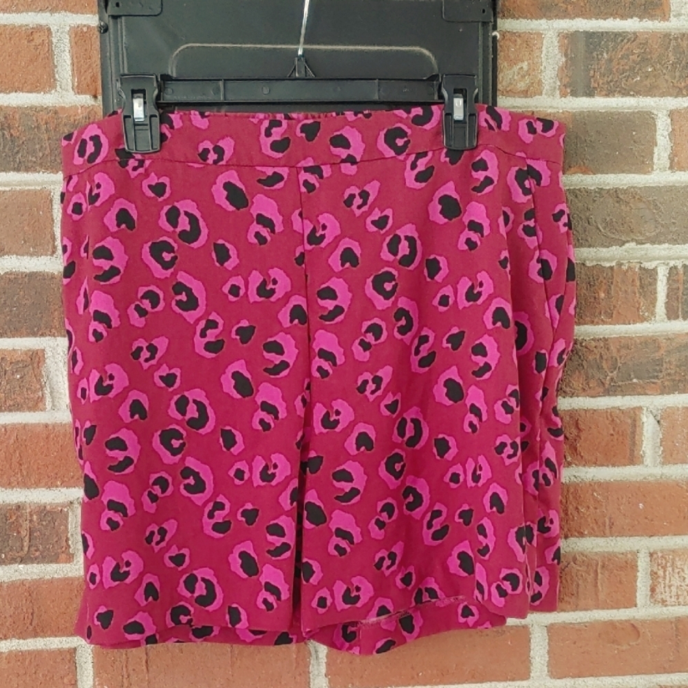 Halogen Pink Leopard Print Shorts Size L